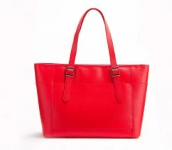 GUNAS New York Miley Vegan Leather Laptop Bag | Red Bags