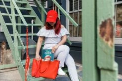 GUNAS New York Tippi Vegan Leather Tote Bag | Red