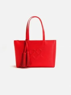 GUNAS New York Tippi Vegan Leather Tote Bag | Red
