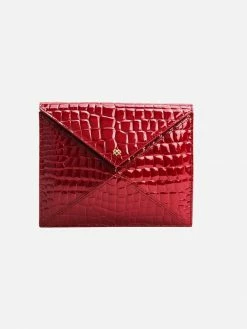 GUNAS New York Bags About Last Night MulbTexâ„¢ Vegan Leather Clutch | Red
