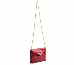 GUNAS New York Bags About Last Night MulbTex™ Vegan Leather Clutch | Red