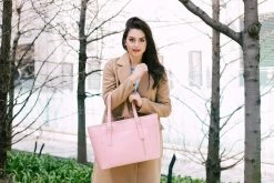 GUNAS New York Bags Miley Vegan Leather Laptop Bag | Tan