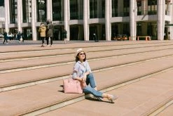 GUNAS New York Bags Miley Vegan Leather Laptop Bag | Tan