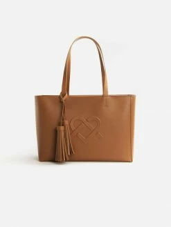 GUNAS New York Tippi Vegan Leather Tote Bag | Tan
