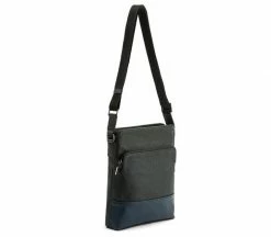 GUNAS New York Tom Mulbtex™ Vegan Leather Sling Bag | Black & Blue Bags