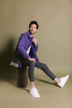 GUNAS New York Tom Mulbtex™ Vegan Leather Sling Bag | Black & Blue Bags