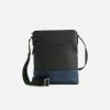 GUNAS New York Tom Mulbtex™ Vegan Leather Sling Bag | Black & Blue Bags