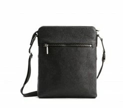GUNAS New York Bags Tom Mulbtex™ Vegan Leather Sling Bag | Black & Grey