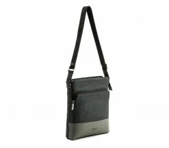 GUNAS New York Bags Tom Mulbtex™ Vegan Leather Sling Bag | Black & Grey