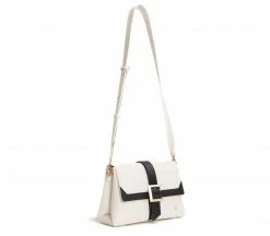 GUNAS New York Bags Emily Vegan Crossbody Clutch Bag | White