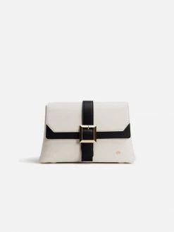 GUNAS New York Bags Emily Vegan Crossbody Clutch Bag | White