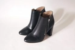 GURU Mtp Gorilla Vegan Leather Heeled Boots | Black Shoes