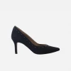 GURU Mtp Panther Studded Vegan Suede Pump | Black Shoes