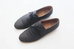 GURU Mtp Shoes Tapir Vegan Piñatex Leather Flats | Black