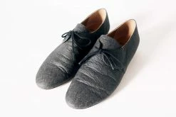 GURU Mtp Shoes Tapir Vegan Piñatex Leather Flats | Black