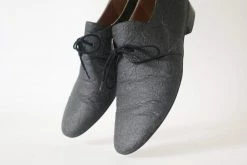 GURU Mtp Shoes Tapir Vegan Piñatex Leather Flats | Black