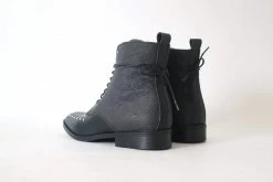 GURU Mtp Shoes Tarantula Studded Vegan Piñatex Leather Boots | Black 14 GURU Mtp Shoes Tarantula Studded Vegan Piñatex Leather Boots | Black