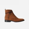 GURU Mtp Tarantula Studded Vegan Suede Boots | Cognac Shoes 2 GURU Mtp Tarantula Studded Vegan Suede Boots | Cognac Shoes