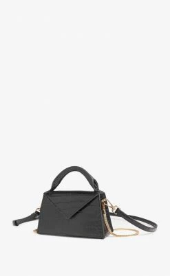 Hemincuff Stef Recycled Vegan Leather Mini Handbag | Black Croc Bags 8 Hemincuff Stef Recycled Vegan Leather Mini Handbag | Black Croc Bags