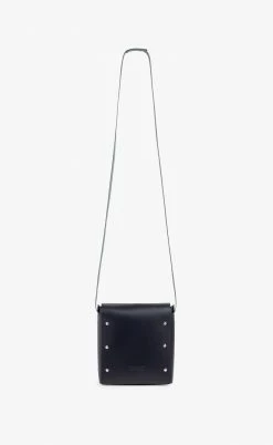Hemincuff Bags Origami Recycled Vegan Leather Crossbody Bag | Black