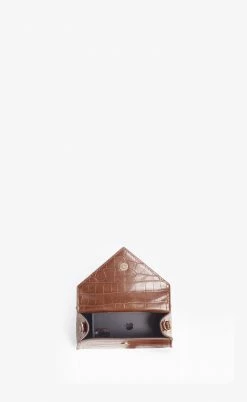 Hemincuff Stef Recycled Vegan Leather Mini Handbag | Cognac Croc 8 Hemincuff Stef Recycled Vegan Leather Mini Handbag | Cognac Croc