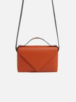 Hemincuff Bags Stef Recycled Vegan Leather Origami Satchel | Cognac