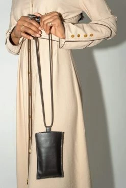 HOZEN Vegan Leather IPhone Sleeve With Card Slot | Panther