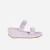 IB X HOZEN Phorna Scrunchie Vegan Leather Flatform Sandals | Lilac