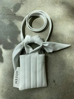 HOZEN Quilted Desserto® Cactus Leather Vegan Baby Market Bag | Swan