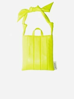HOZEN Quilted Desserto® Cactus Leather Vegan Market Tote | Grasshopper