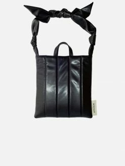 HOZEN Quilted Vegan Leather Market Tote | Panther