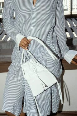 HOZEN Desserto® Cactus Leather Vegan Sling Pouch | Swan