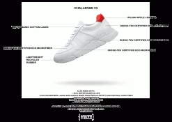 Humans Are Vain Shoes Challenge V2 Sustainable Panel Sneaker | White