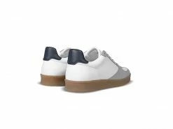 Humans Are Vain Eden V2 Sustainable Vegan Leather Trainer | White & Navy