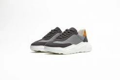 Humans Are Vain Evolve Sustainable Vegan Leather & Mesh Trainer | Grey
