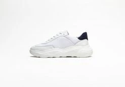 Humans Are Vain Evolve Sustainable Vegan Leather & Mesh Trainer | White Shoes