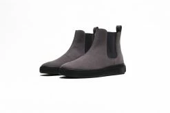 Humans Are Vain Mellby Sustainable Vegan Suede Chelsea Boot | Grey