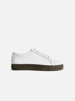 Humans Are Vain Shoes Tide R1 Sustainable Vegan Leather Trainer | White