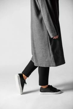 Humans Are Vain Tide V2 Sustainable Vegan Leather Trainer | Black