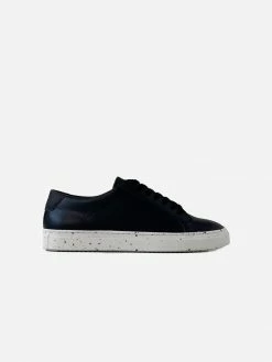 Humans Are Vain Tide V2 Sustainable Vegan Leather Trainer | Black