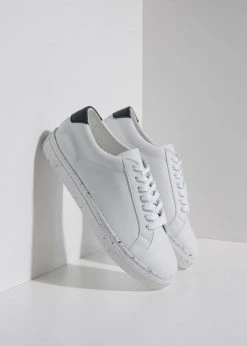 Humans Are Vain Tide V2 Sustainable Vegan Leather Trainer | White Shoes