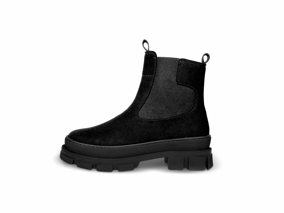 Humans Are Vain Vallby Vegan Velour Suede Chelsea Boot | Black Shoes 7 Humans Are Vain Vallby Vegan Velour Suede Chelsea Boot | Black Shoes