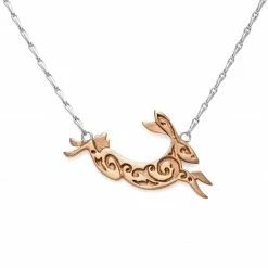JULIA THOMPSON JEWELLERY Accessories Fairtrade Rose Gold Hare Necklace | 9ct