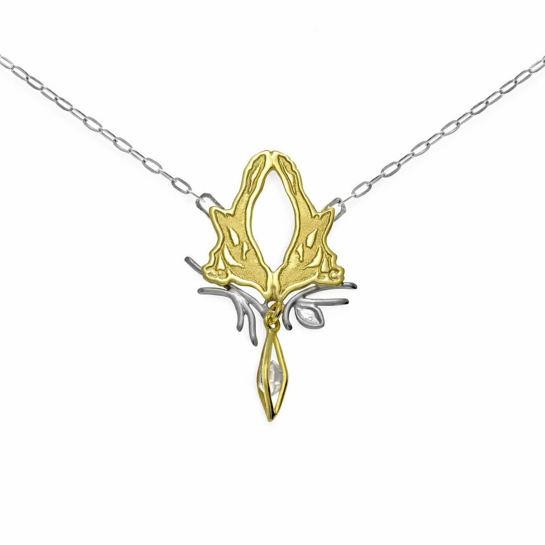 JULIA THOMPSON JEWELLERY Fairtrade Yellow Gold Magpie Herkimer Necklace | 18ct 5 JULIA THOMPSON JEWELLERY Fairtrade Yellow Gold Magpie Herkimer Necklace | 18ct