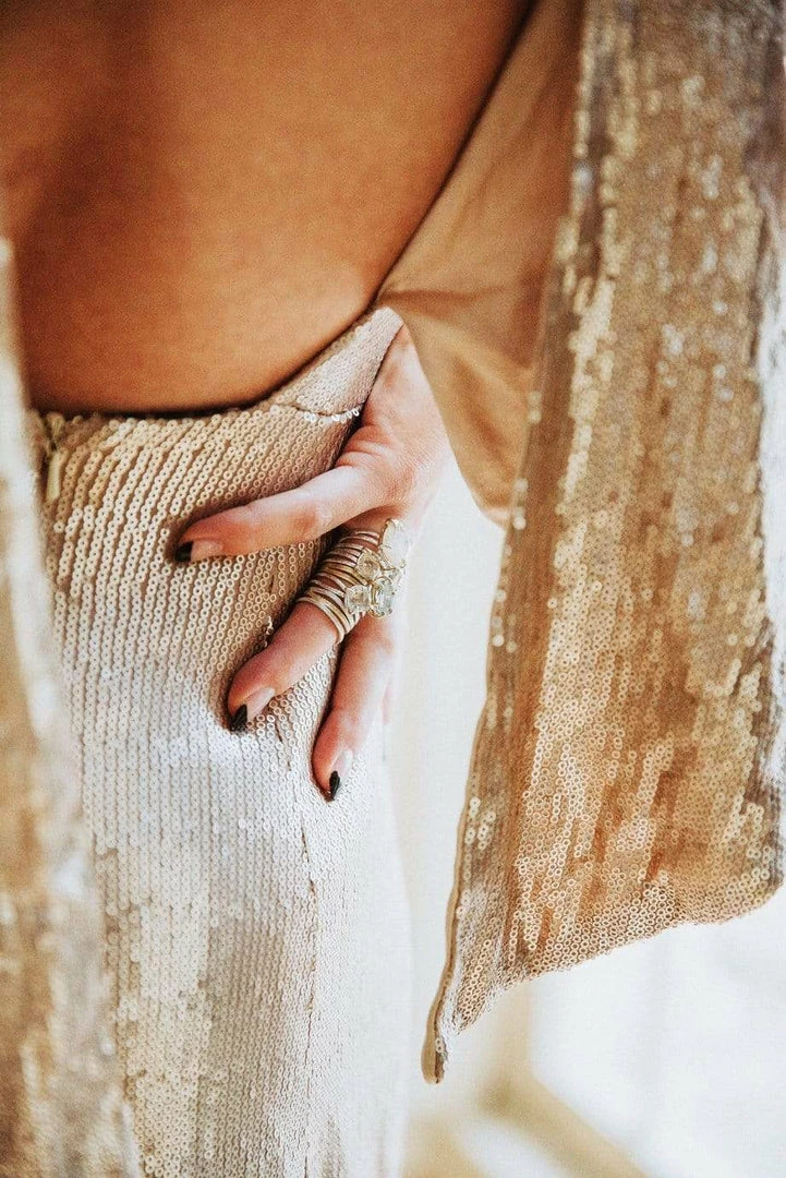 JULIA THOMPSON JEWELLERY Recycled 925 Silver & Fairtrade Gold Triple Nest Ring | 18ct & Silver 4 JULIA THOMPSON JEWELLERY Recycled 925 Silver & Fairtrade Gold Triple Nest Ring | 18ct & Silver