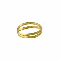 JULIA THOMPSON JEWELLERY Recycled 925 Sterling Silver / Fairtrade Gold Double Nest Rings | 18ct Or Silver Accessories