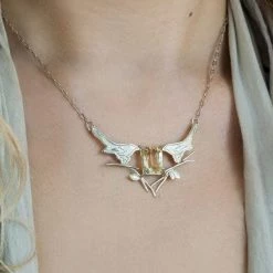 JULIA THOMPSON JEWELLERY Recycled 925 Sterling Silver Magpie & Citrine Necklace | Silver