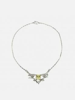 JULIA THOMPSON JEWELLERY Recycled 925 Sterling Silver Magpie & Citrine Necklace | Silver