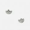 JULIA THOMPSON JEWELLERY Recycled 925 Sterling Silver Leaf Studs | Silver Accessories