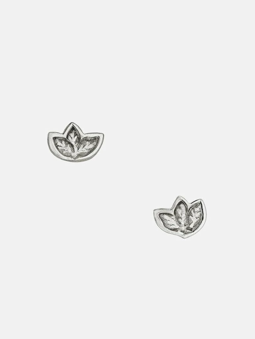JULIA THOMPSON JEWELLERY Recycled 925 Sterling Silver Leaf Studs | Silver Accessories 3 JULIA THOMPSON JEWELLERY Recycled 925 Sterling Silver Leaf Studs | Silver Accessories